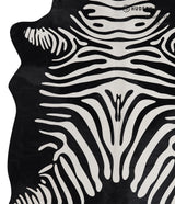Zebra Large Brazilian Cowhide Rug 6'11"H x 5'5"W #A12867 by Hudson Hides