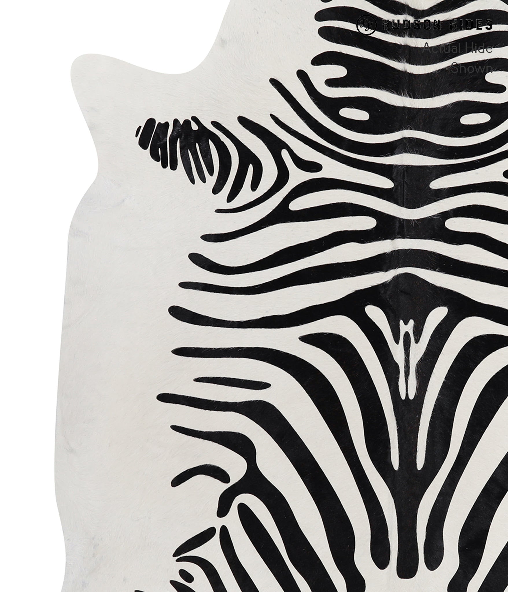 Zebra Cowhide Rug #A12902