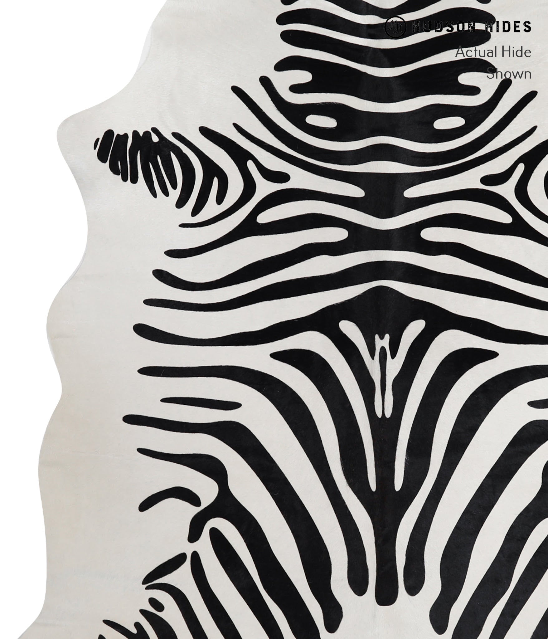 Zebra Cowhide Rug #A12904