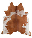 Brown and White X-Large Brazilian Cowhide Rug 7'3"H x 6'7"W #A13047 by Hudson Hides