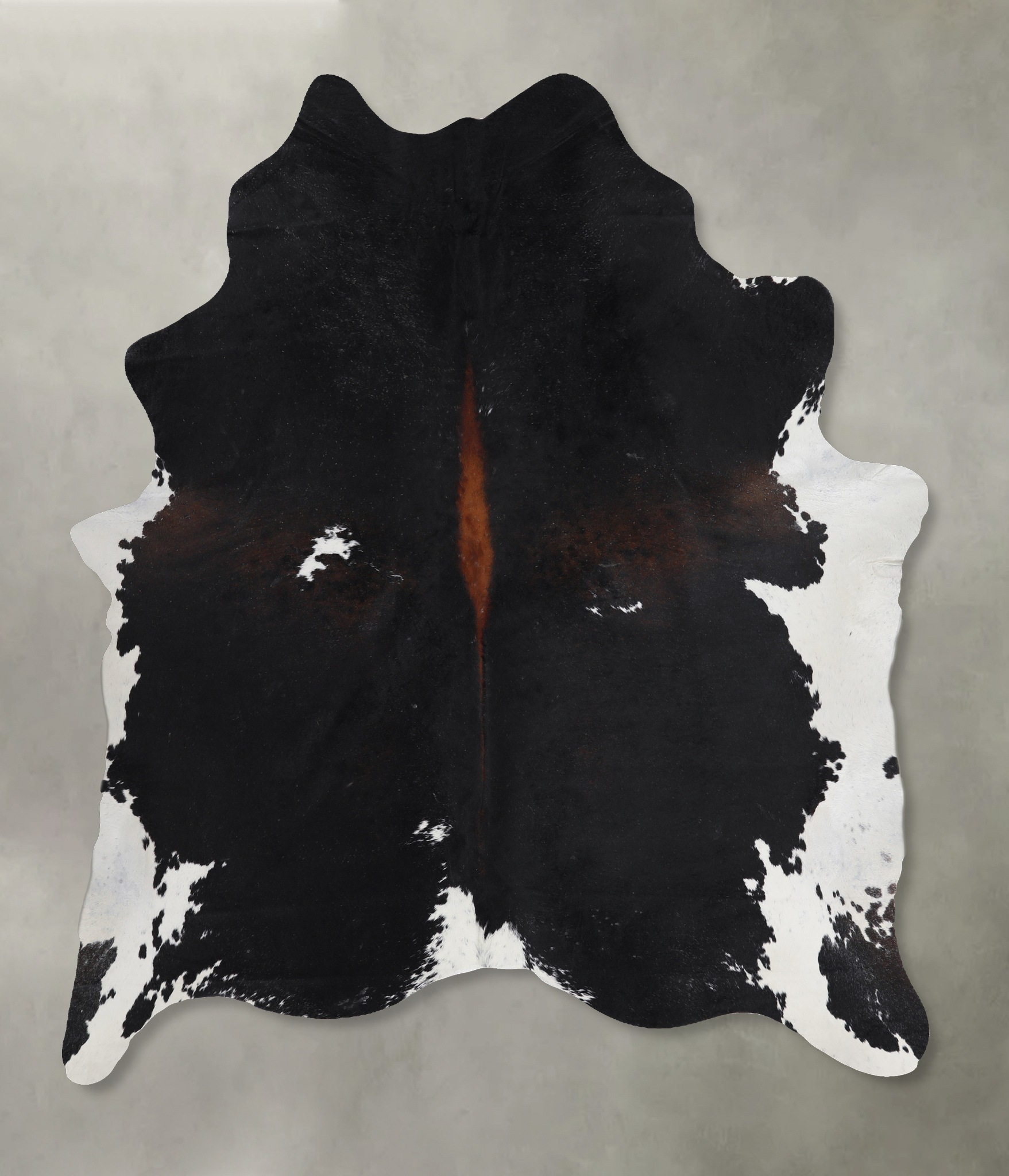 Chocolate and White Cowhide Rug #A13110