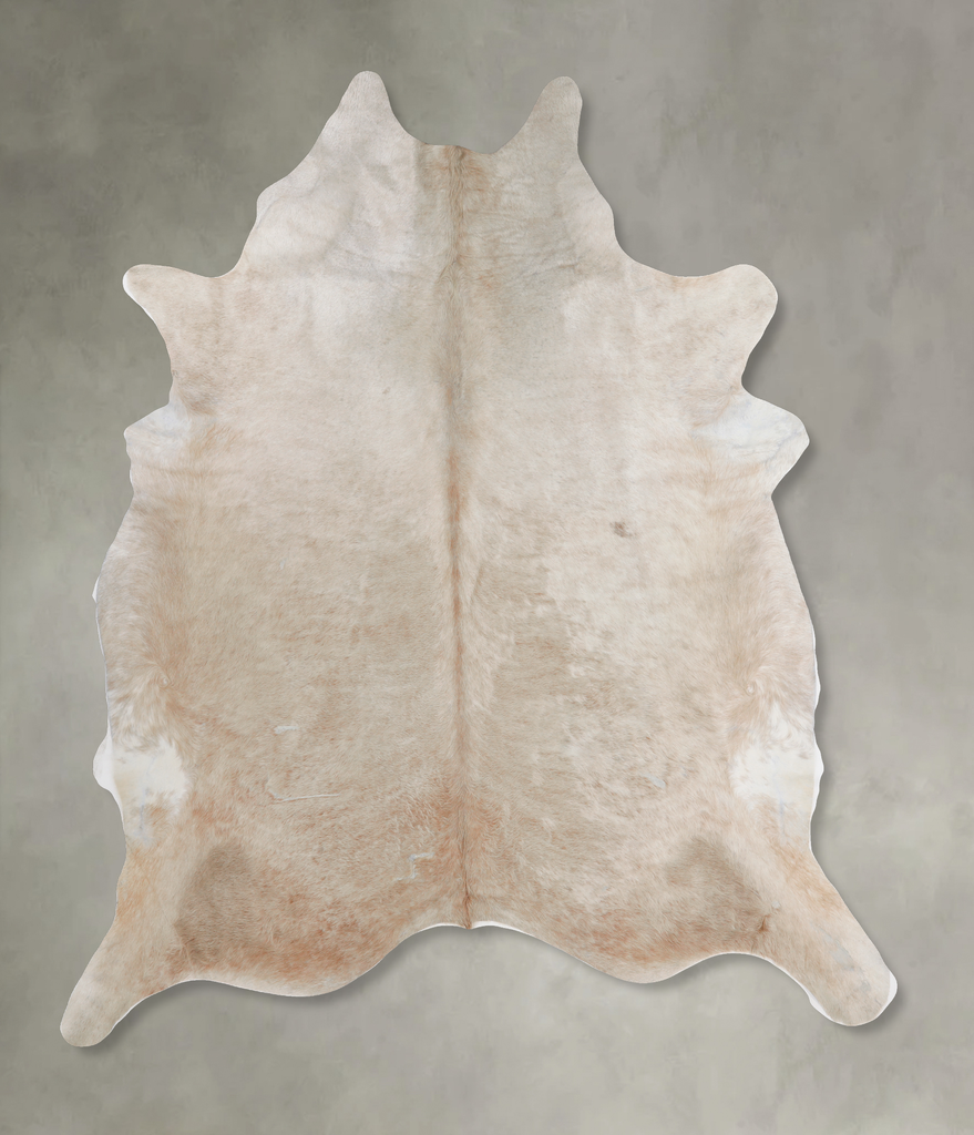 Champagne XX-Large Brazilian Cowhide Rug 8'0"H x 7'6"W #A13120 by Hudson Hides