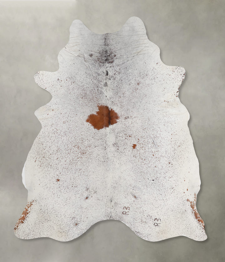 Salt and Pepper Brown X-Large Brazilian Cowhide Rug 7'2"H x 6'9"W #A13131 by Hudson Hides