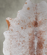 Salt and Pepper Brown X-Large Brazilian Cowhide Rug 7'1"H x 6'5"W #A13136 by Hudson Hides