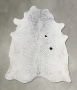 Salt and Pepper Black X-Large Brazilian Cowhide Rug 6'11"H x 6'9"W #A13140 by Hudson Hides