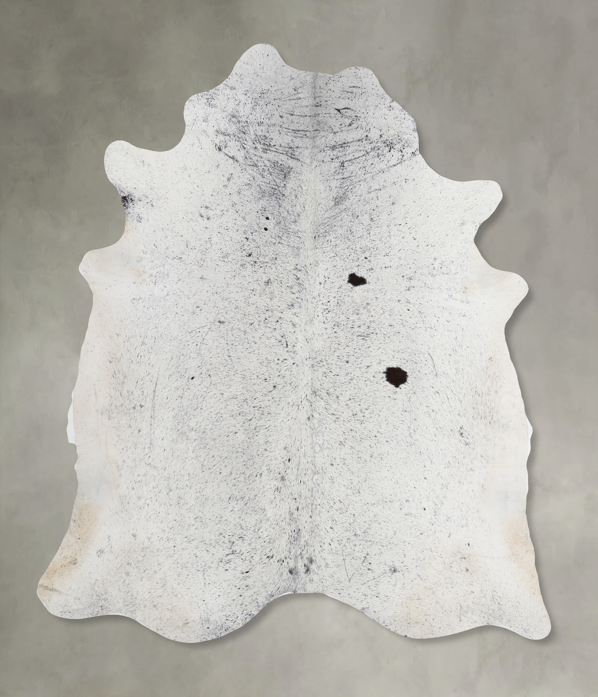 Salt and Pepper Black Cowhide Rug #A13140