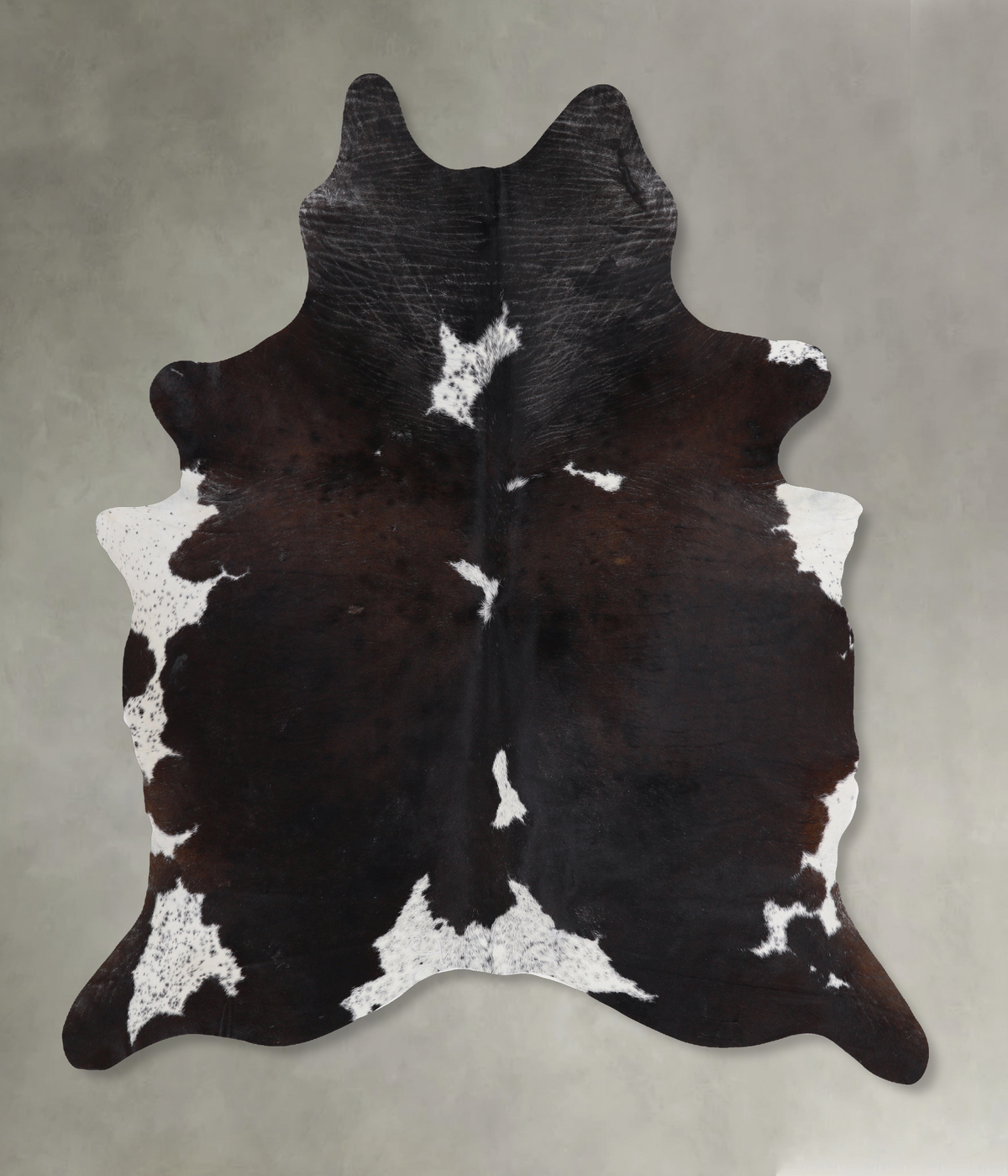 Chocolate and White Cowhide Rug #A13157
