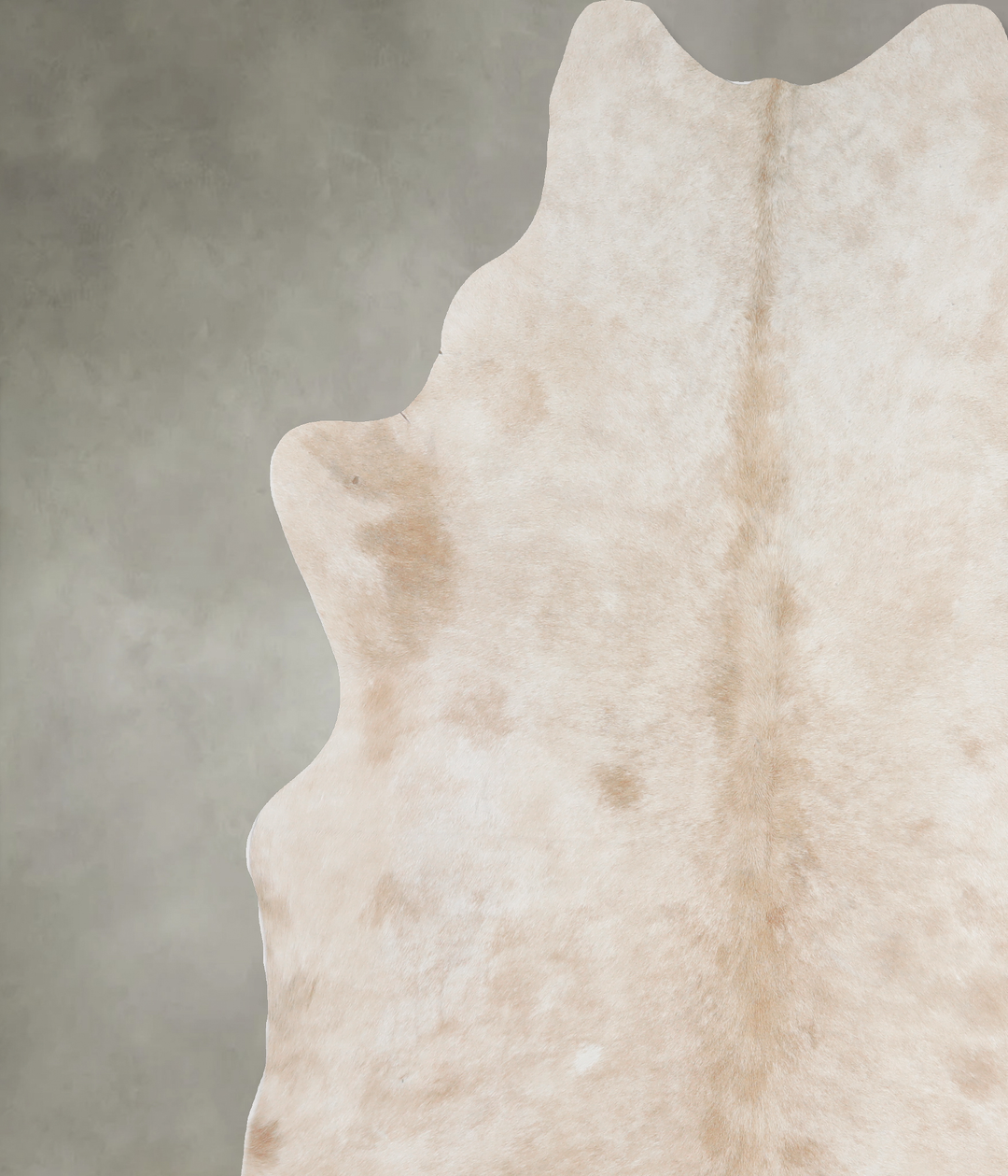 Beige XX-Large Brazilian Cowhide Rug 7'11"H x 7'7"W #A13164 by Hudson 