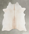 Beige Large Brazilian Cowhide Rug 6'3