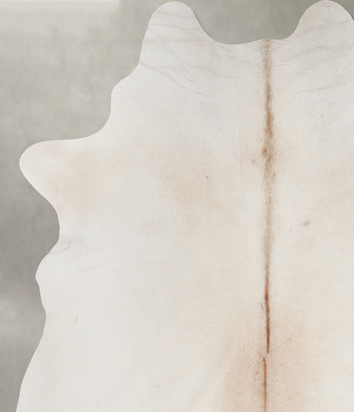 Beige Large Brazilian Cowhide Rug 6'3"H x 5'9"W #A13184 by Hudson Hides