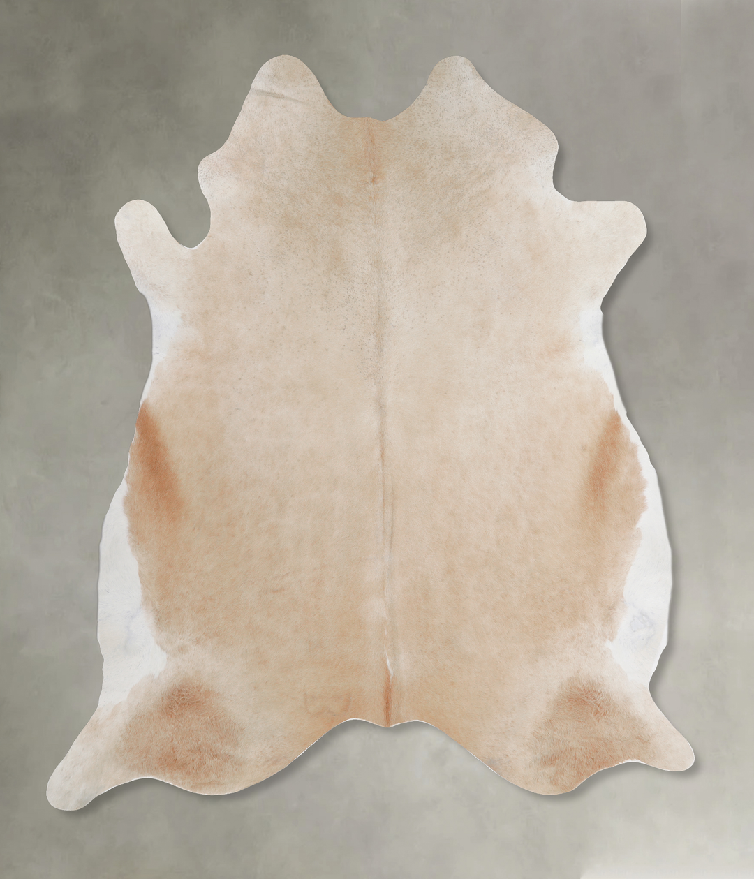 Beige XX-Large Brazilian Cowhide Rug 7'7"H x 7'4"W #A13190 by Hudson H