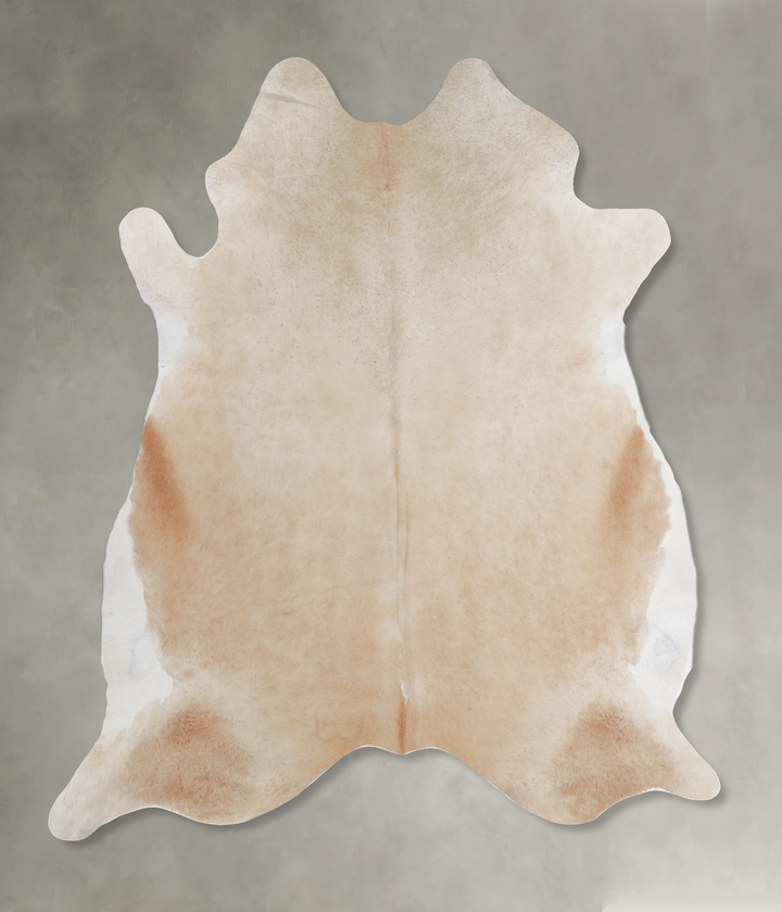 Beige XX-Large Brazilian Cowhide Rug 7'7"H x 7'4"W #A13190 by Hudson Hides