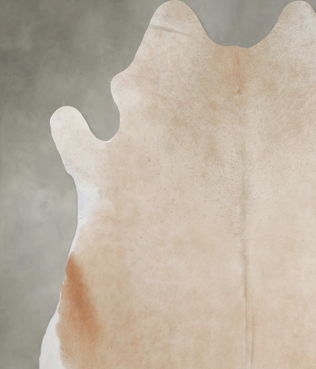 Beige XX-Large Brazilian Cowhide Rug 7'7"H x 7'4"W #A13190 by Hudson H