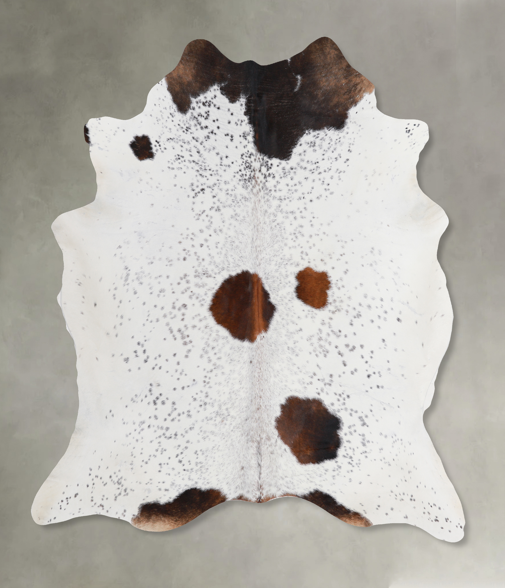 Chocolate and White Cowhide Rug #A13191