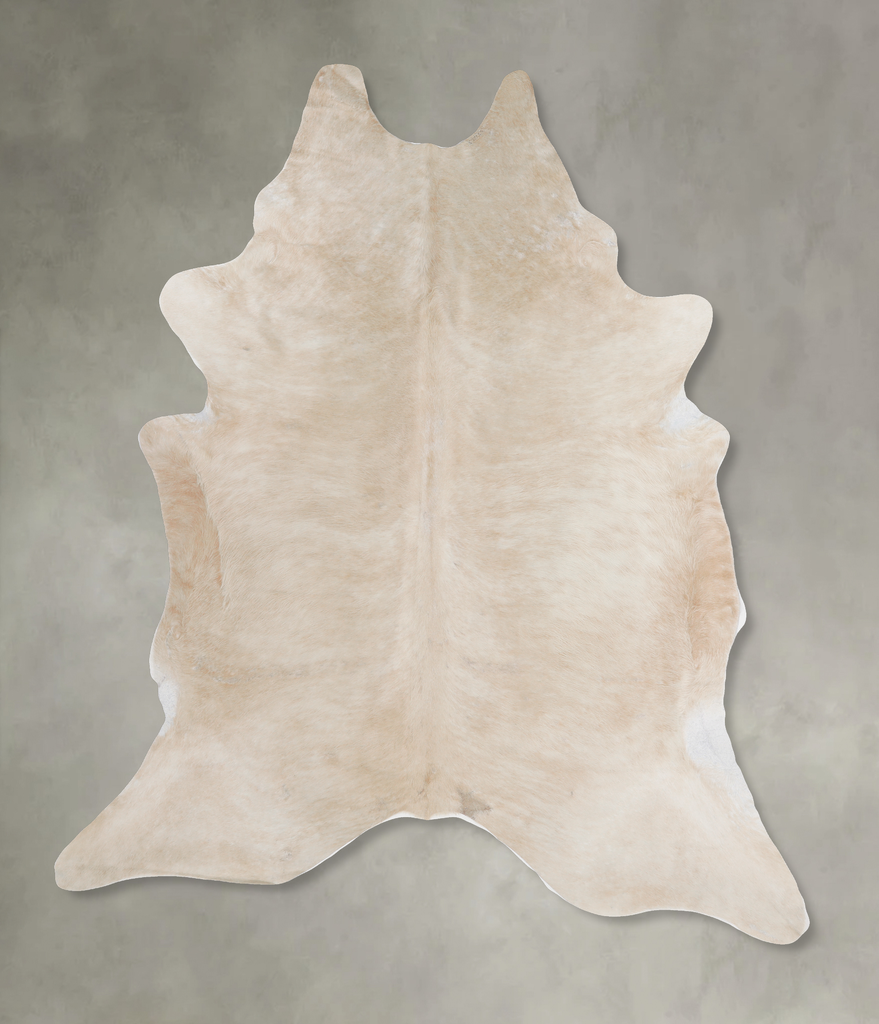Champagne XX-Large Brazilian Cowhide Rug 8'3"H x 7'6"W #A13192 by Hudson Hides