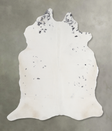 Black and White X-Large Brazilian Cowhide Rug 6'9"H x 6'9"W #A13201 by Hudson Hides