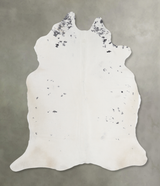 Black and White X-Large Brazilian Cowhide Rug 6'9"H x 6'9"W #A13201 by Hudson Hides