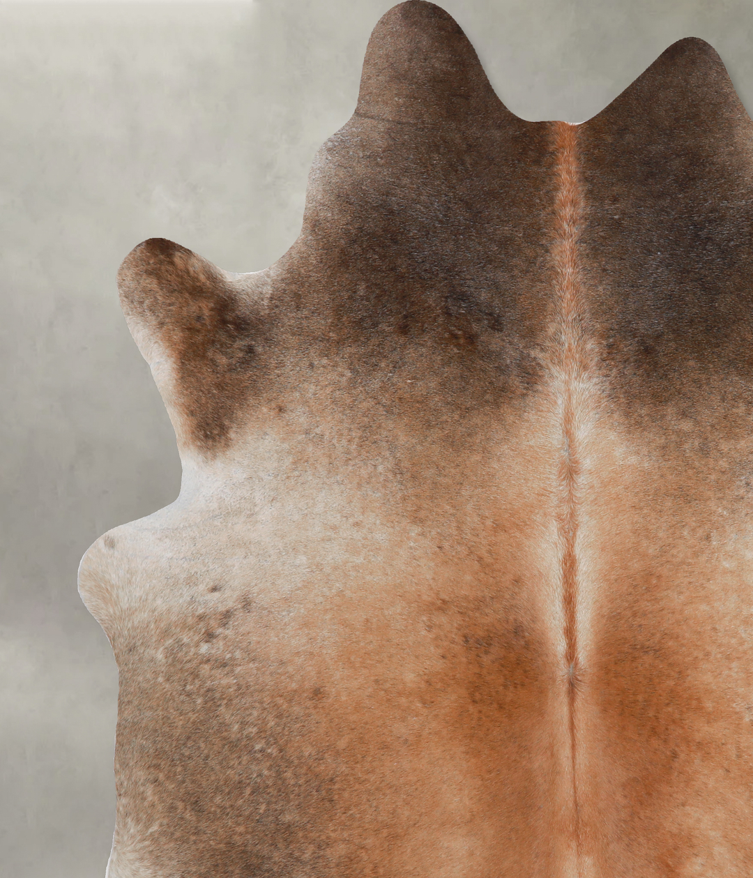 Warm Caramel X-Large Brazilian Cowhide Rug 6'9"H x 6'5"W #A13204 by Hu