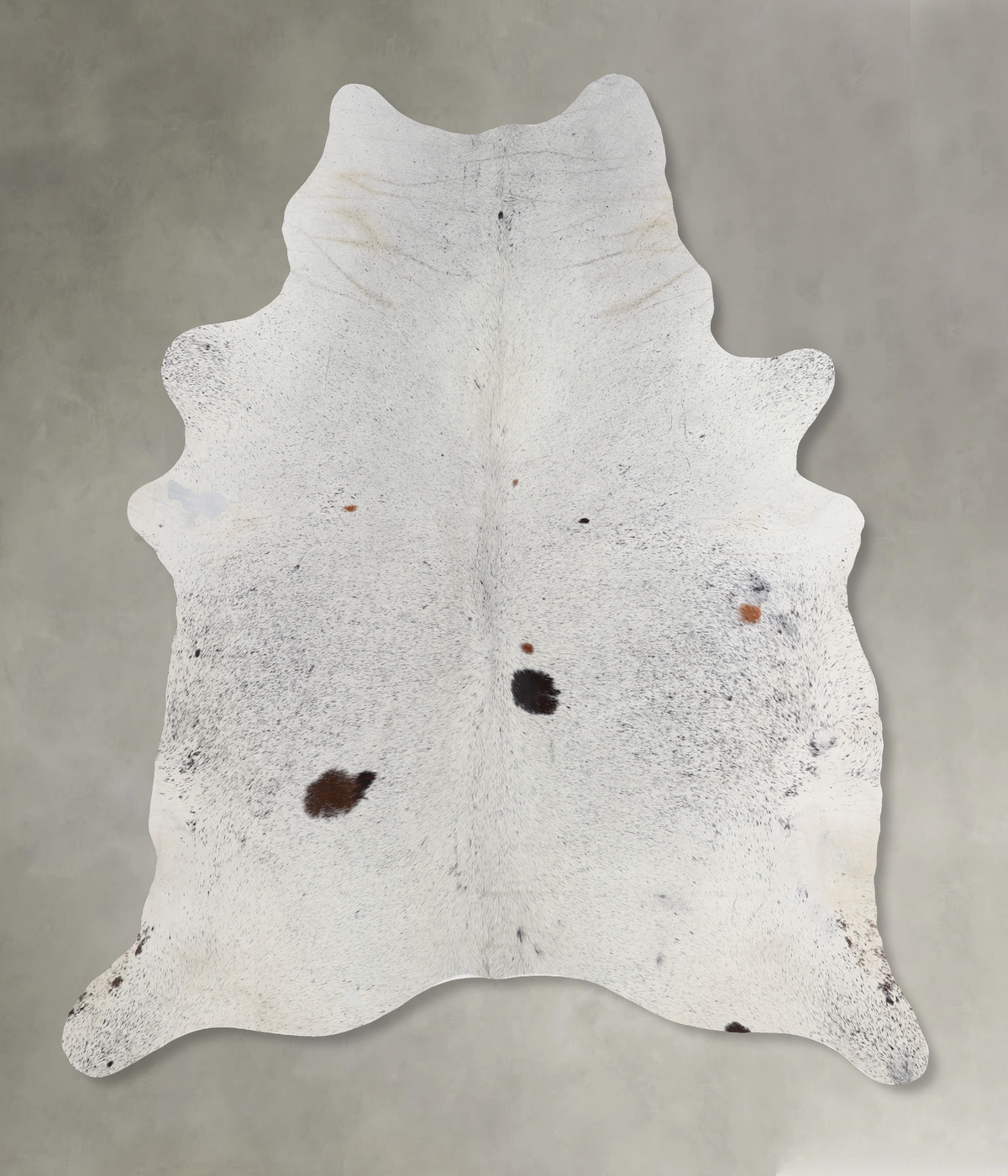 Salt and Pepper Black Cowhide Rug #A13207