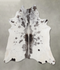 Medium Grey X-Large Brazilian Cowhide Rug 6'6