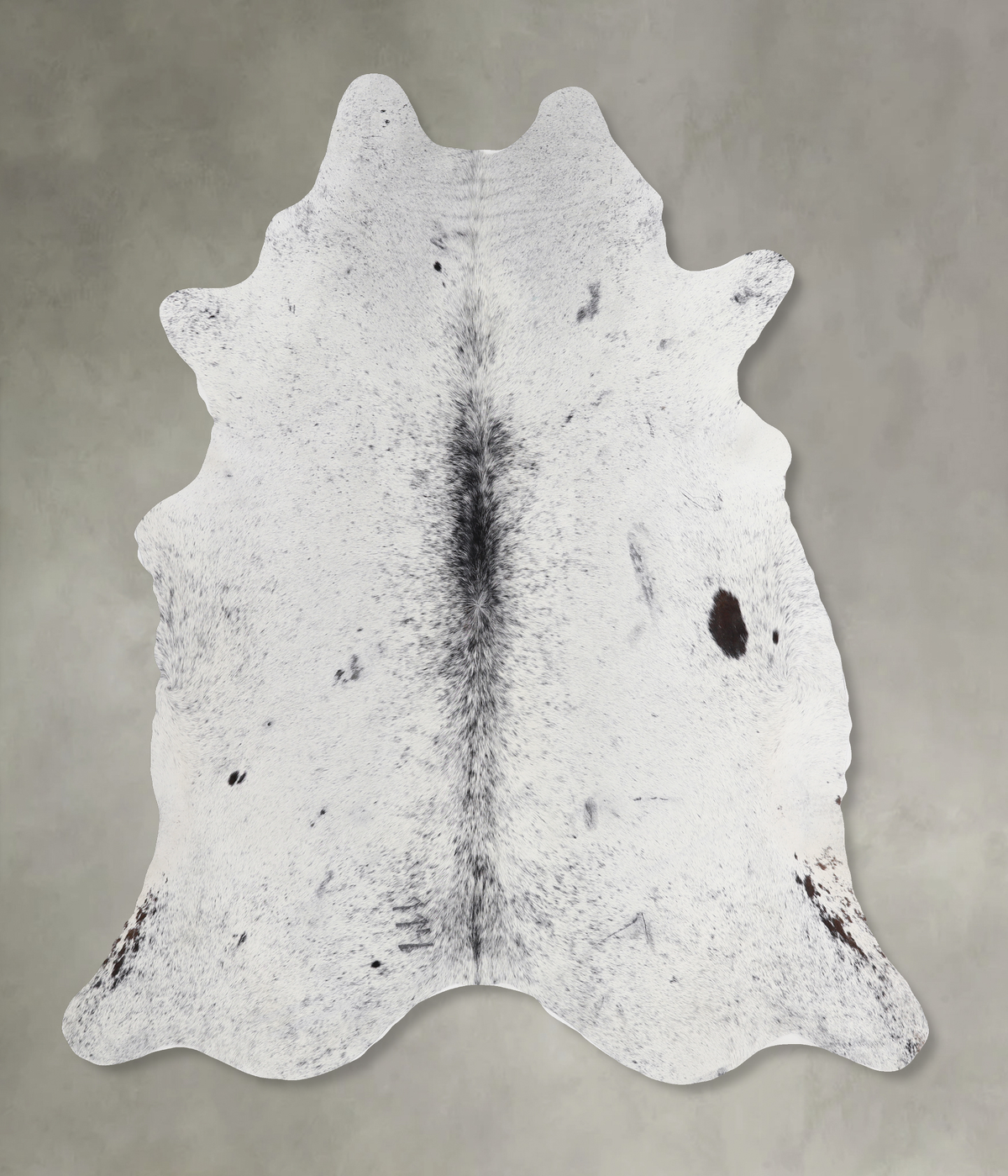 Salt and Pepper Black Cowhide Rug #A13213