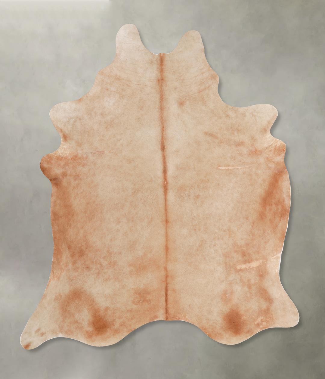Beige XX-Large Brazilian Cowhide Rug 7'7"H x 6'9"W #A13218 by Hudson H