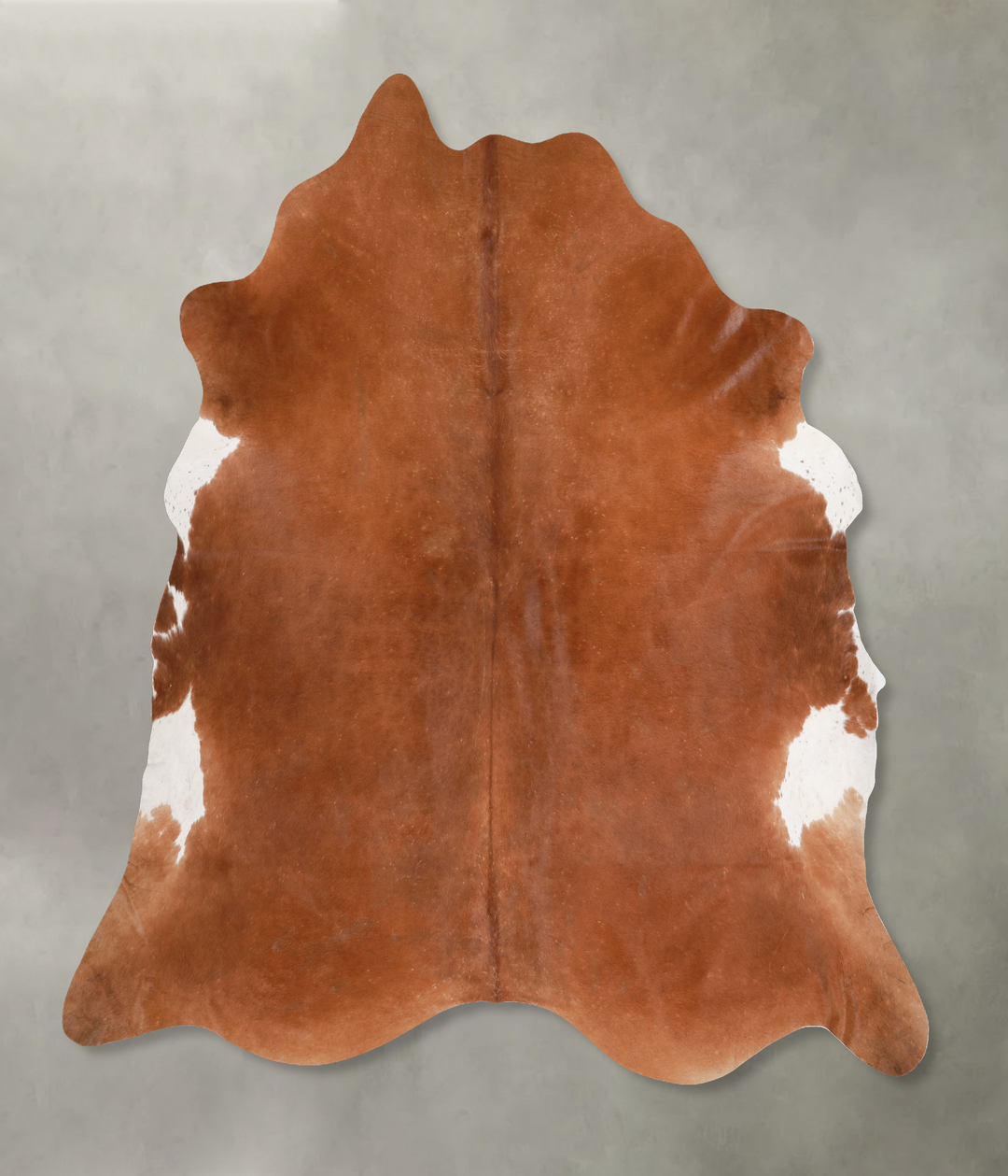 Solid Brown XX-Large Brazilian Cowhide Rug 7'9"H x 8'1"W #A13226 by Hu