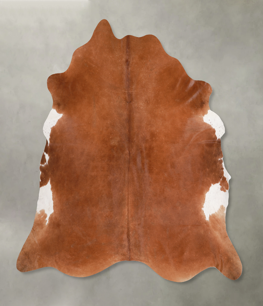 Solid Brown XX-Large Brazilian Cowhide Rug 7'9"H x 8'1"W #A13226 by Hudson Hides
