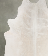 Ivory with Beige XX-Large Brazilian Cowhide Rug 7'11"H x 7'4"W #A13232 by Hudson Hides