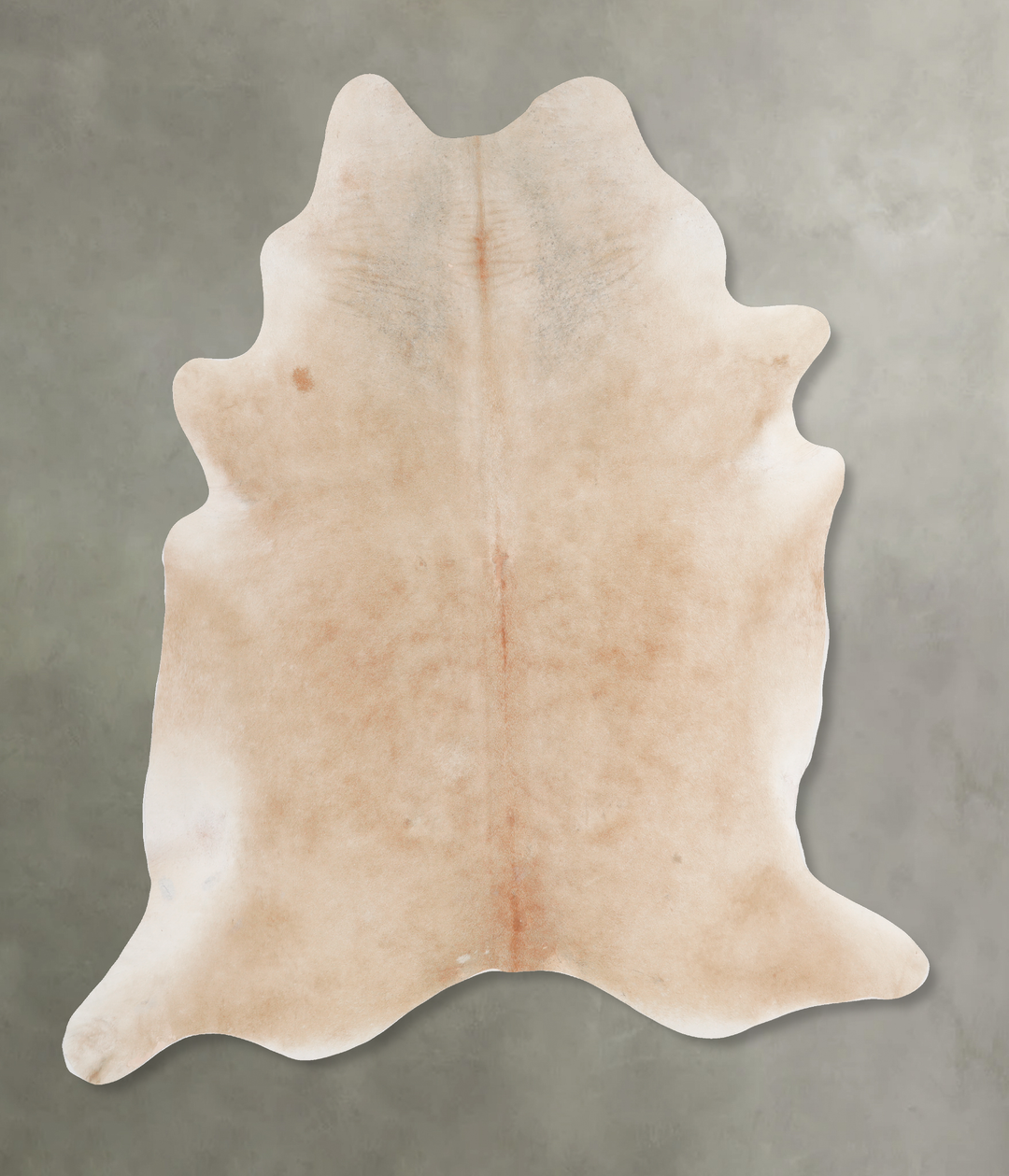Beige X-Large Brazilian Cowhide Rug 7'2"H x 7'0"W #A13251 by Hudson Hi