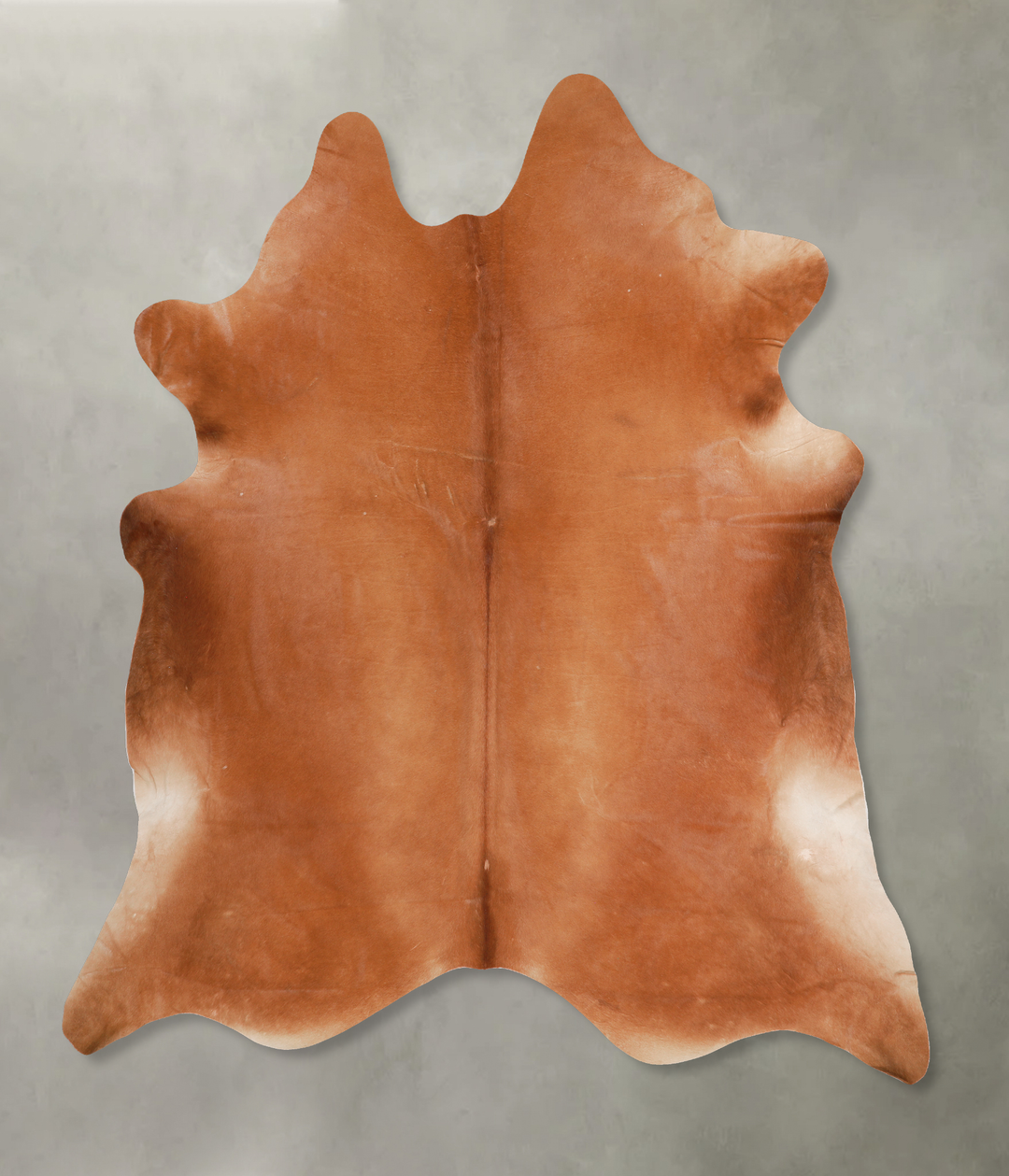 Solid Brown XX-Large Brazilian Cowhide Rug 8'0"H x 8'4"W #A13255 by Hu
