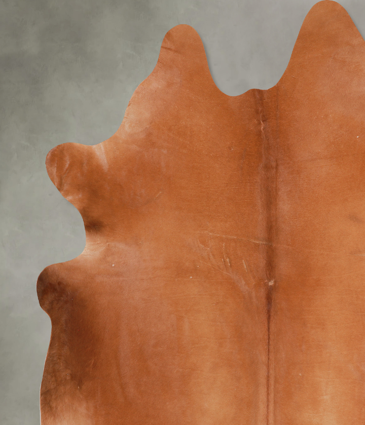 Solid Brown XX-Large Brazilian Cowhide Rug 8'0"H x 8'4"W #A13255 by Hudson Hides