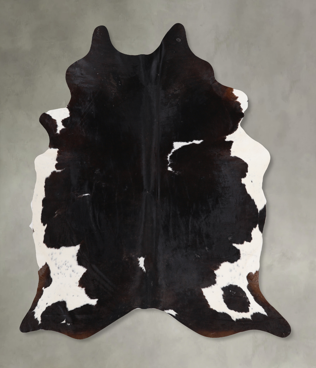 Chocolate and White Cowhide Rug #A13261