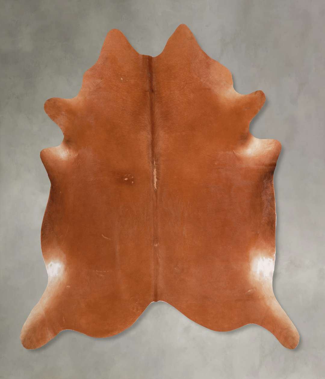 Solid Brown XX-Large Brazilian Cowhide Rug 7'1"H x 7'5"W #A13276 by Hu