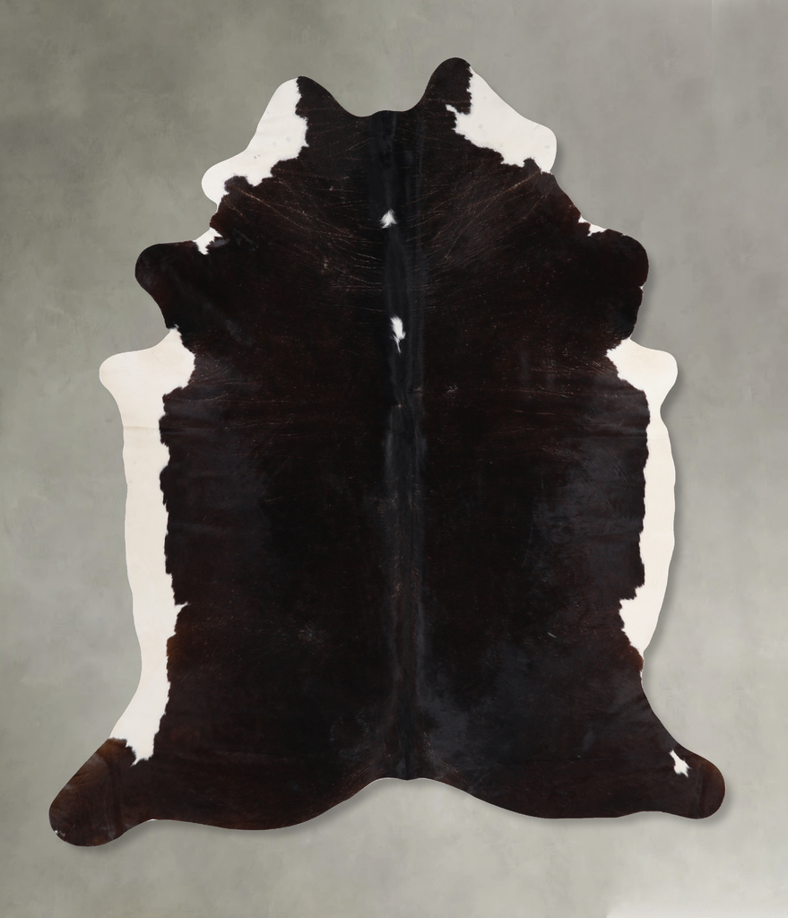 Black and White XX-Large Brazilian Cowhide Rug 7'11"H x 6'10"W #A13279 by Hudson Hides