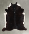 Black and White XX-Large Brazilian Cowhide Rug 7'11