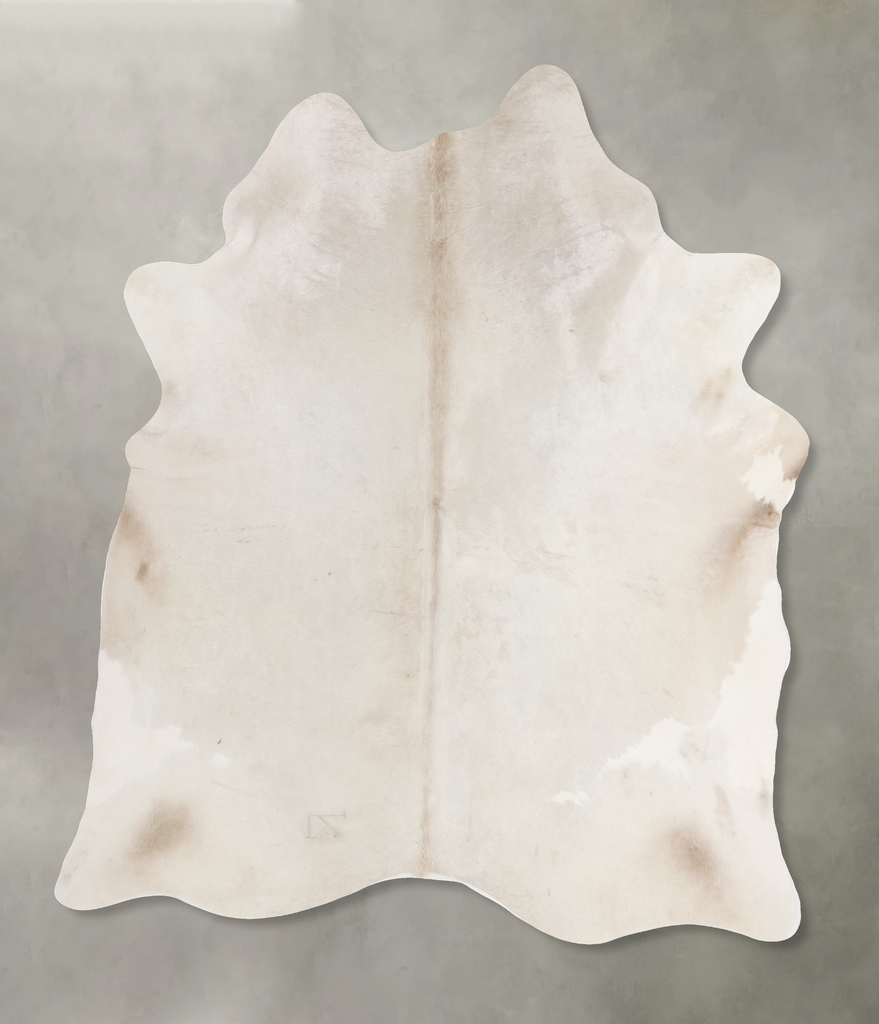 Champagne X-Large Brazilian Cowhide Rug 6'8"H x 6'1"W #A13286 by Hudson Hides