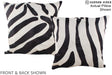 Zebra 20"x20" Brazilian Cowhide Pillow #A14575 by Hudson Hides