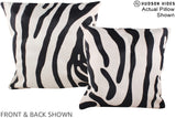 Zebra 20"x20" Brazilian Cowhide Pillow #A14592 by Hudson Hides