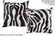 Zebra 20"x20" Brazilian Cowhide Pillow #A14593 by Hudson Hides