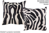Zebra 20"x20" Brazilian Cowhide Pillow #A14593 by Hudson Hides