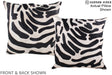 Zebra 20"x20" Brazilian Cowhide Pillow #A14594 by Hudson Hides