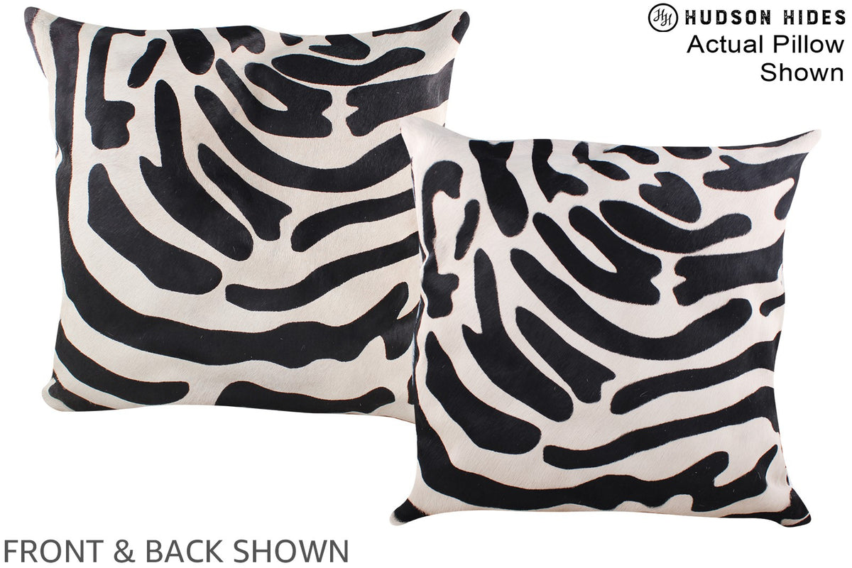 Zebra Cowhide Pillow #A14594
