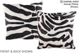 Zebra 20"x20" Brazilian Cowhide Pillow #A14596 by Hudson Hides