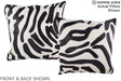 Zebra 20"x20" Brazilian Cowhide Pillow #A14601 by Hudson Hides