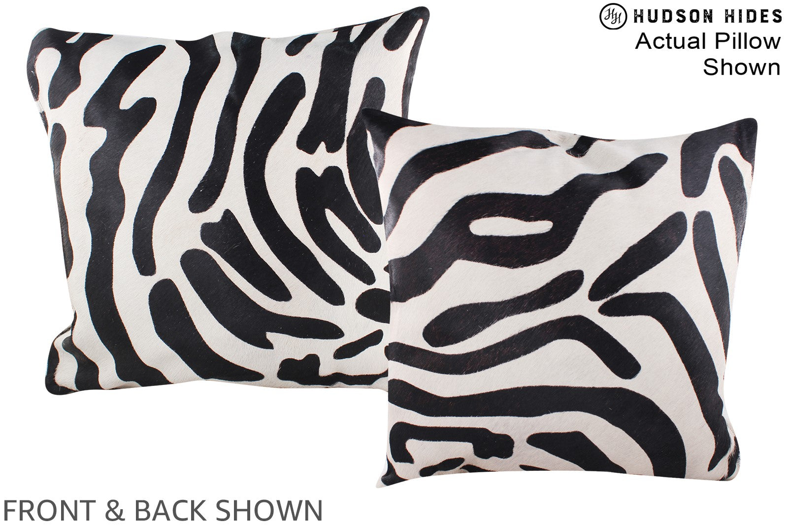 Zebra Cowhide Pillow #A14601