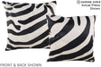 Zebra 20"x20" Brazilian Cowhide Pillow #A14602 by Hudson Hides