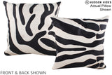 Zebra 20"x20" Brazilian Cowhide Pillow #A14603 by Hudson Hides