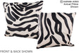 Zebra 20"x20" Brazilian Cowhide Pillow #A14605 by Hudson Hides