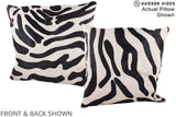Zebra 20"x20" Brazilian Cowhide Pillow #A14605 by Hudson Hides